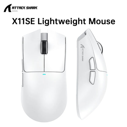 ATTACK SHARK X11 Gaming Mouse  and X11 SE Wireless Mouse 22000 DPI,PAW3311 Sensor,BT/2.4G/Wired,59g Lightweight,2000W Clicks