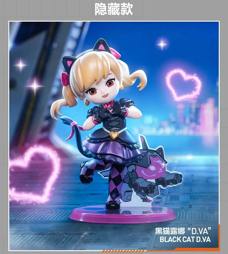 Aito POP MART Overwatch Play Of The Game -sarjan blind box PVC-keräilyfiguuri, työpöytäkoriste, tyttöjen lelumalli faneille