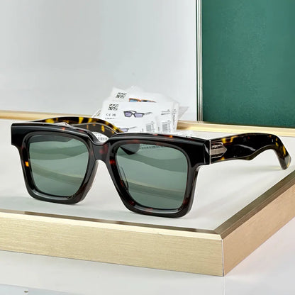 Designer Men's Sunglasses Acetate Square Women Luxury Fashion High Quality UV400 Street Fashion Style Optical Glasses with Case
