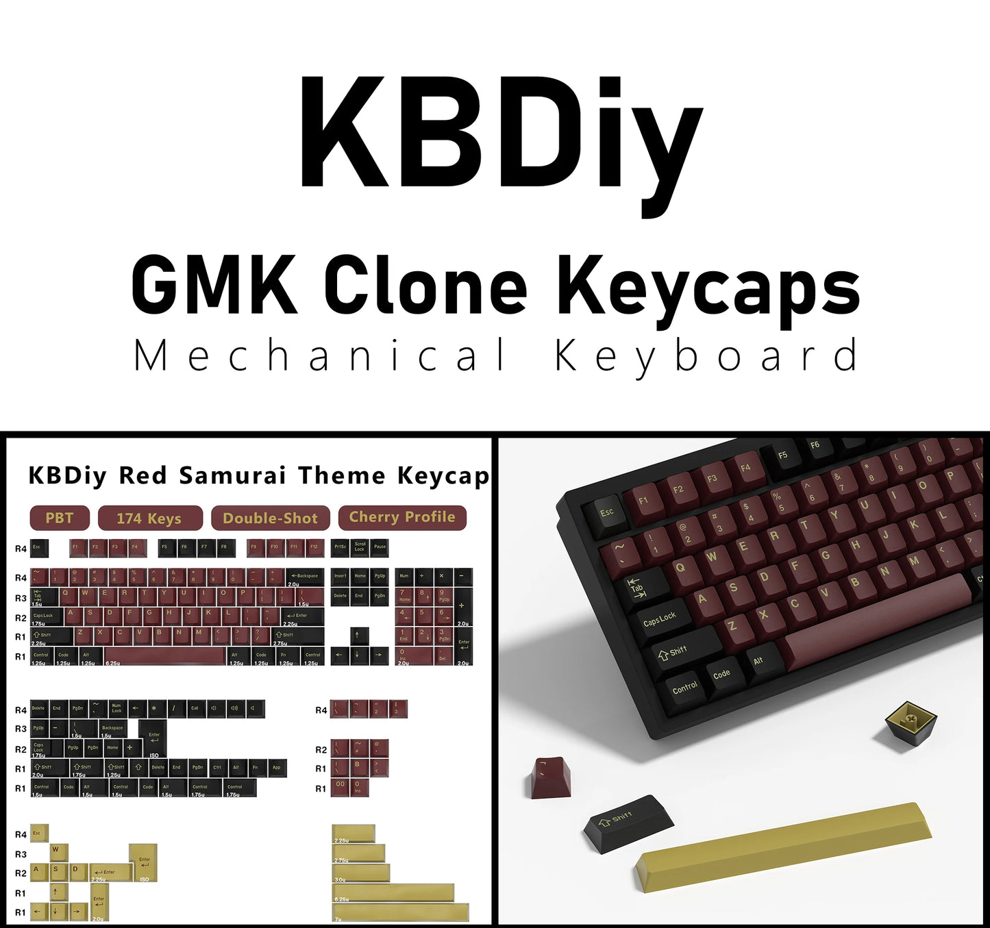 KBDiy GMK MarrsGreen Keycap Cherry Profile Double Shot PBT ISO Keycaps For DIY Gamer Mechanical Keyboard Kit Gaming Point KeyCap