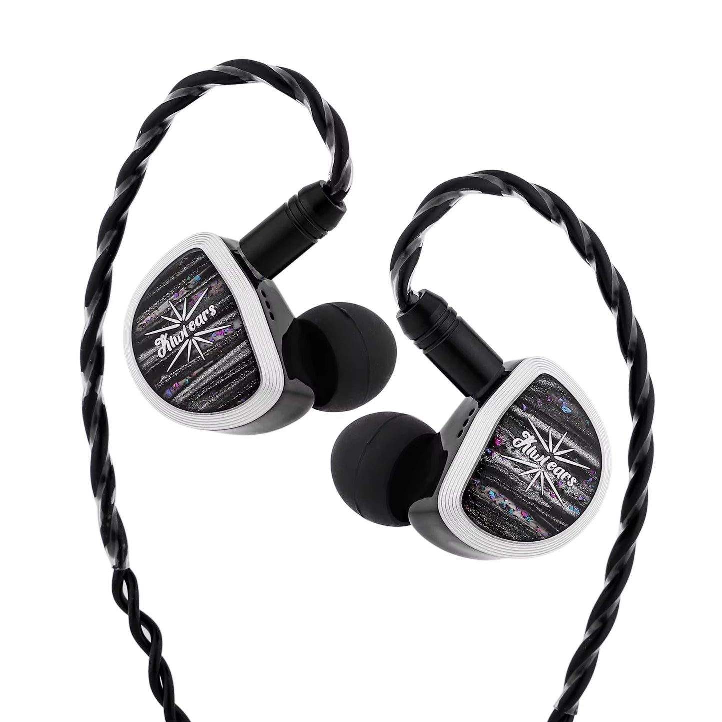 Kiwi Ears Aether 15.3mm Large Planar Driver IEM Hifi Earphones with Detachable Cable System for Gaming and Music Enthusiasts
