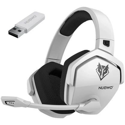 NUBWO G06 Pro Wireless Gaming Headset with Charging Station for Headset and PS5 Controller 17ms Low Latency Dynamic 50mm Drivers
