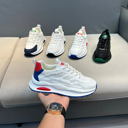 Men's Summer 2025 New Soft Bottom Breathable Mesh Sports Shoes Casual Versatile White Sneakers Lightweight Comfortable Runnin...
