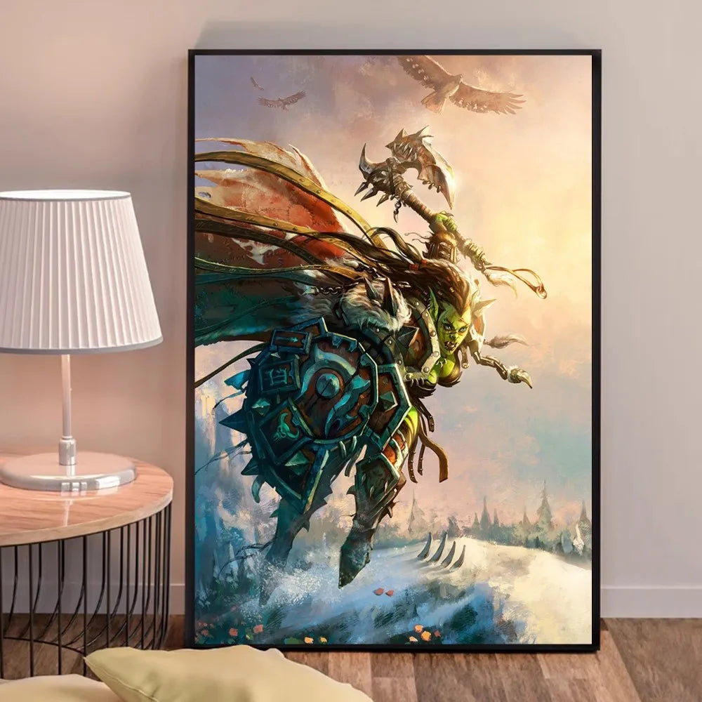 World of Warcraft Game Poster Good Quality Prints and Posters HD Quality Poster Wall Art Painting Study Home Decor