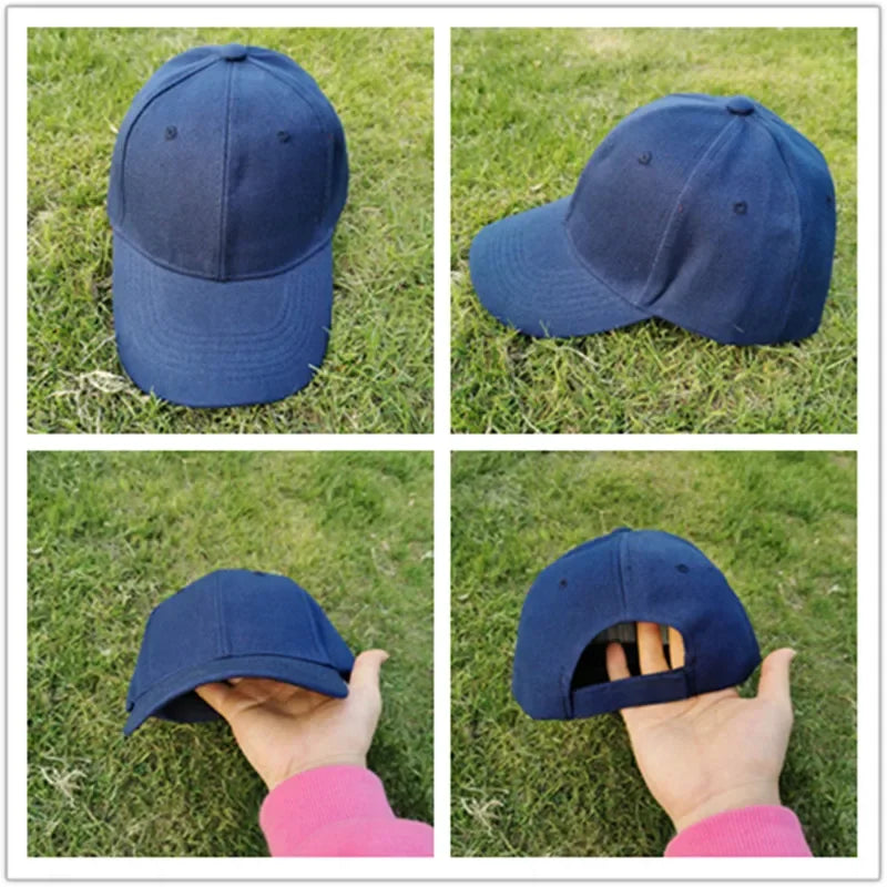 Unisex Cap Casual Plain Baseball Cap Adjustable Snapback Hats For Women Men Hip Hop Cap Street Dad Hat