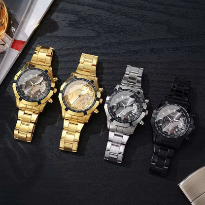 Montres de mode pour homme, montres d'affaires, montres de luxe à grand cadran avec calendrier, montres à quartz pour homme, Reloj Hombre (sans boîte)