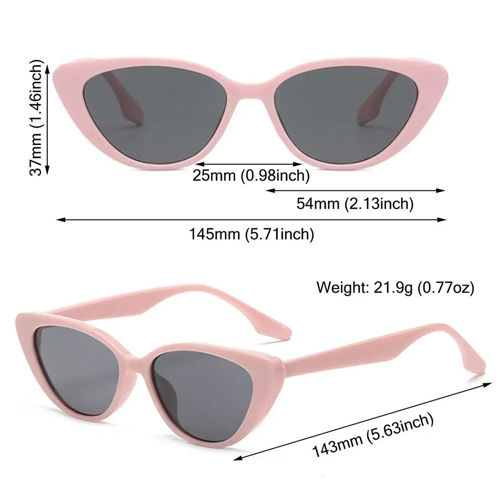 Cat Eye Shape Sunglasses Beach Sun Protection Sun Glasses Fashion Shades 90s Glasses Summer Eyewear