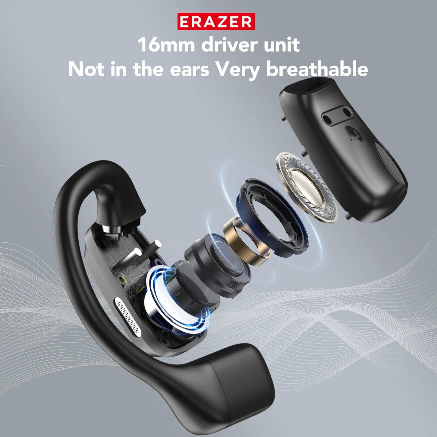 [AI Translator Earbuds]Erazer XP6 Wireless Headphones Gaming Headset Equalizer APP Bluetooth Earphones Waterproof Powerful Sound