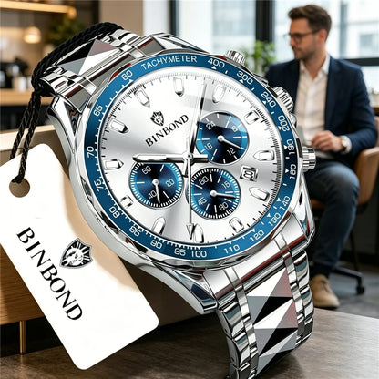Automatikuhr für Herren, blau, sportlich, digital, topmodisch, Quarzuhren, Luxusuhren