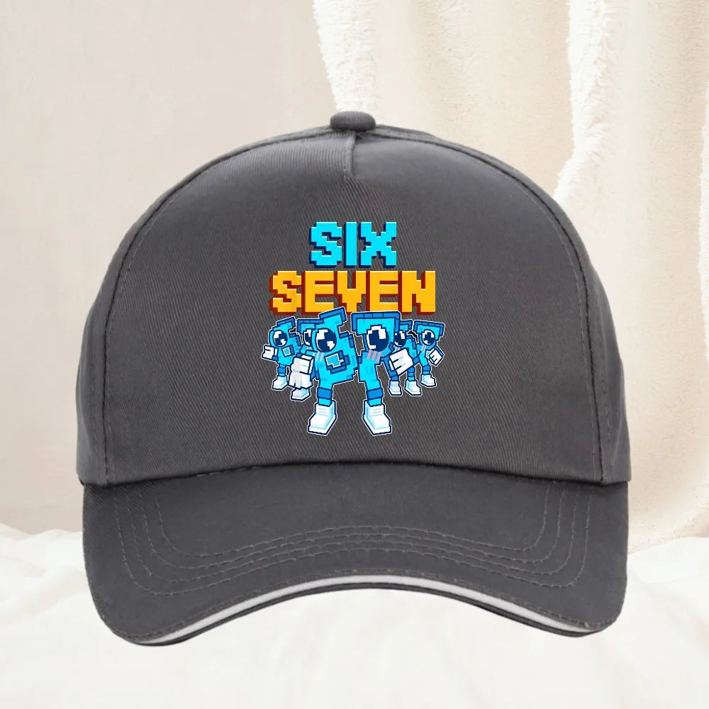 Meme 67 Six Seven 6 7 Italian Brainrot Boné de basebol para homem, boné de camionista, primaveril, casual, para atividades ao ar livre, para ginásio, viseira de sol, boné snapback