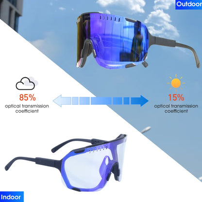Gafas de sol fotocromáticas DEVOURS originales para ciclismo, para hombre y mujer, deportivas, para bicicleta de montaña, MTB, gafas que cambian de color