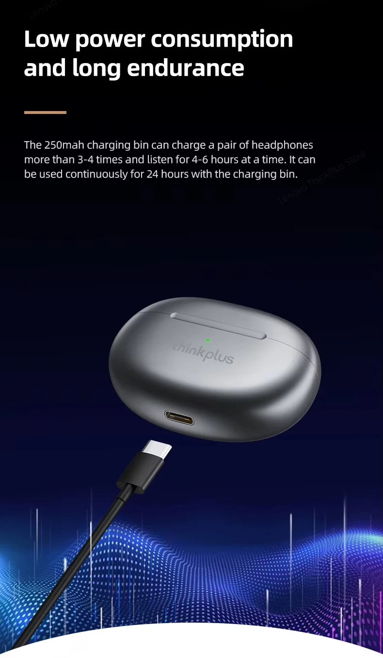 Lenovo LP5 Wireless Bluetooth Earbuds Stereo HiFi Music Earphones Headphones Sports Waterproof TWS Headset With Mic Earbuds New