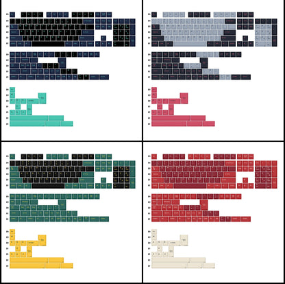 KBDiy GMK MarrsGreen Keycap Cherry Profile Double Shot PBT ISO Keycaps For DIY Gamer Mechanical Keyboard Kit Gaming Point KeyCap