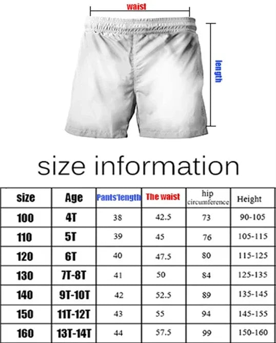 Sonic Children's High-Grade Summer Shorts Stylish Casual Design Premium Cotton Ideal for Daily Wear and All-Day Outdoor Comfort