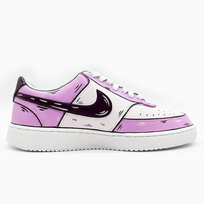 Custom Sneakers NIKE COURT VISION  Messy Line Design Wild Romantic Dream Comic Pattern Couple Matching Shoes Unisex retro shoes