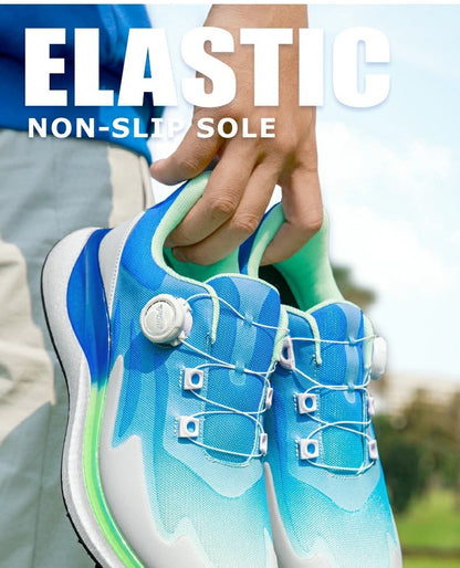 PGM Men Golf Shoes Ultra Soft Sole Knob Shoelaces Breathable Anti Slip Outdoor Sports Sneakers XZ412