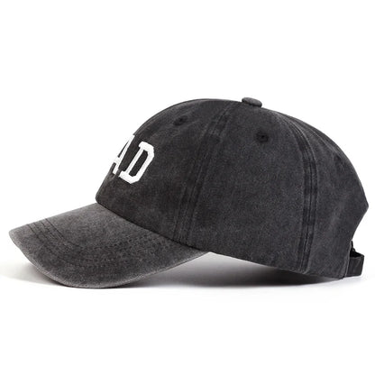 2 stuks unisex baseballpetten met geborduurde letters ‘DAD’ en ‘MOM’, wasbaar, voor lente en herfst, verstelbaar, casual, met zonwering
