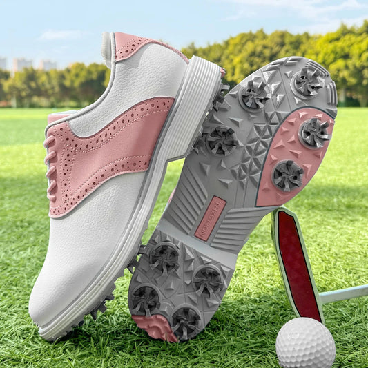 Ladies' Professional Golf Shoes, Fashionable Casual Walking Shoes, Outdoor Fitness Non Slip Comfortable Golf Sports Shoes
