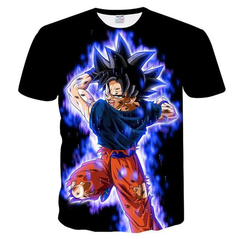 Vyriški marškinėliai Dragon Ball Z, marškinėliai berniukams, vaikiški drabužiai, vasariniai trumpomis rankovėmis, vaikiški animacinių filmų marškinėliai, viršutiniai drabužiai, marškinėliai berniukams