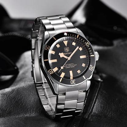 2026 New BENYAR Men's Luxury Automatic Watches Mechanical Business Waterproof Wrist Watch for Men Sports Luminous Men Bracelet
