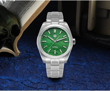 San Martin 39mm MOP Dial Sport Gada Watch Luxury Dress Men Miyota 90S5 Automatic Mechanical Wristwatch Waterproof 100m SN0144
