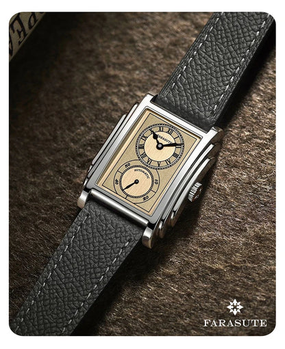 FARASUTE Luxury Fully Automatic Mechanical Men's Watch Seagull Sports Sapphire Stainless Steel Doctor Wristwatch reloj hombre 