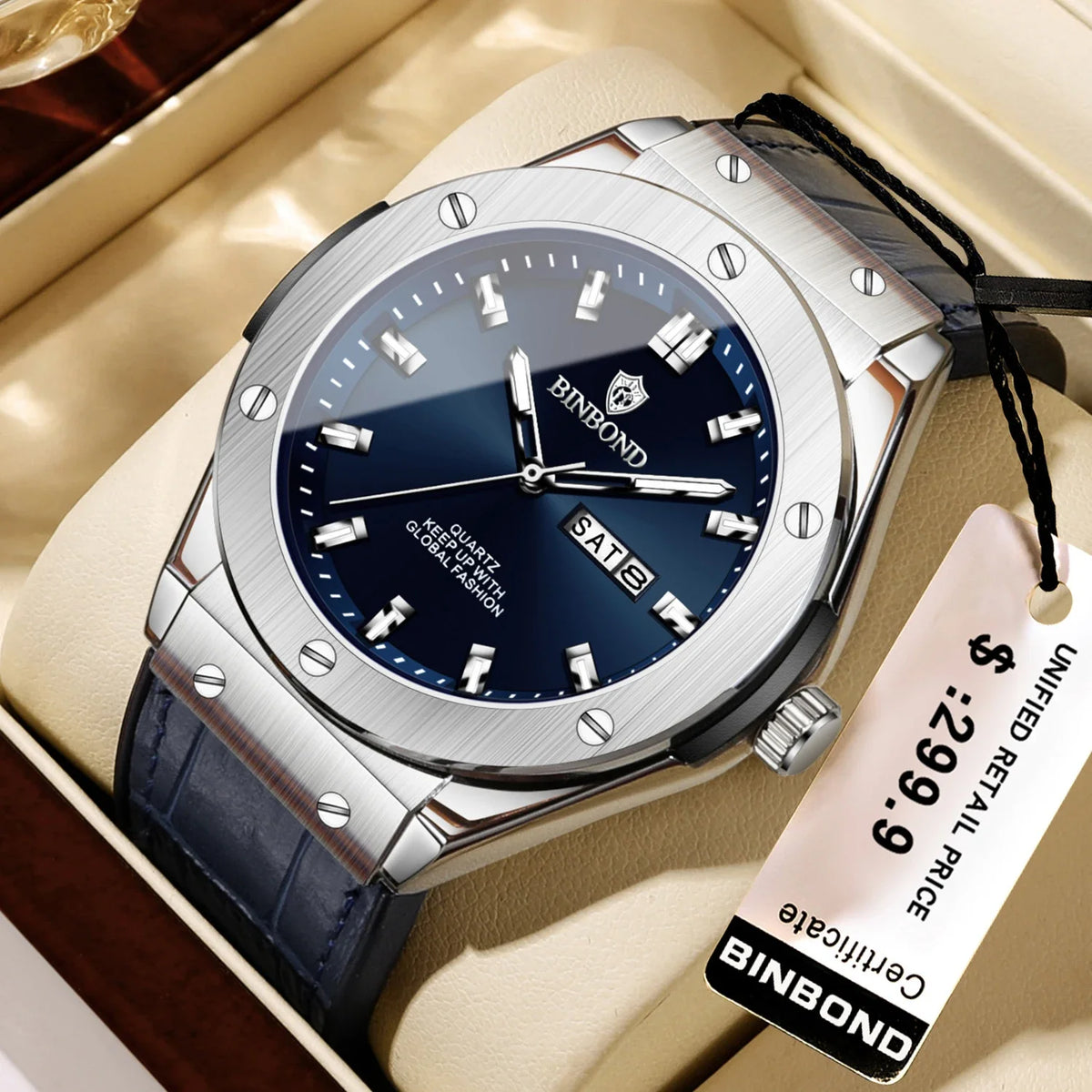 Montre en cuir pour homme, style décontracté et professionnel, montre de luxe pour homme, montres automatiques, montres-bracelets à quartz tendance pour homme, Relojes De Hombre