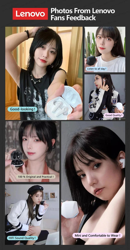 5PCS Original Lenovo GM2 Pro  TWS Wireless Headphones Sliding Cover Gaming Earphone Bluetooth 5.3 Sport Earbuds Music Headsets
