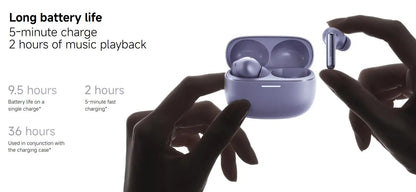 Xiaomi Redmi Buds 6 Pro Wireless Bluetooth Earphone, Hi-Res Audio with LDAC,Up to 55dB Active Noise Cancelling Wireless Earphone