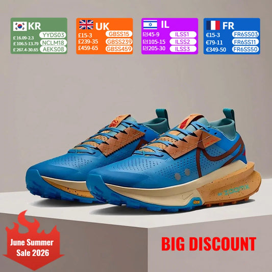 Nike ZEGAMA 2 Men's Running Shoes Slip-Resistant, Durable, Breathable, Lightweight, Cushioned, Stylish, Versatile FD5190-401
