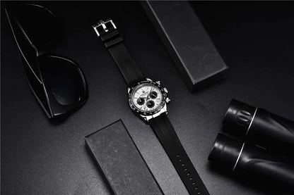 Originale neue PAGANI DESIGN PD-1664 Luxus-Herrenuhr mit japanischem VK63-Quarzwerk, Saphirglas, wasserdichtem Chronographen, Gold