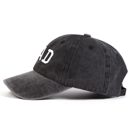 2 stuks unisex baseballpetten met geborduurde letters ‘DAD’ en ‘MOM’, wasbaar, voor lente en herfst, verstelbaar, casual, met zonwering