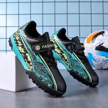 Chaussures de football pour hommes, légères, antidérapantes, crampons de football TF, chaussures de sport pour garçons, chaussures de terrain synthétique, chaussures de futsal pour l'extérieur, chaussures de sport.