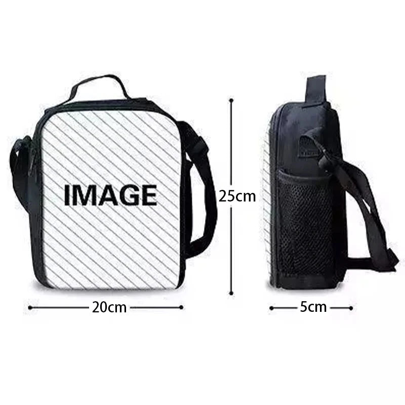 Classic Game Fortnites Child Insulated Large Capacity Bag for Boy &Girl Student Outdoor Picnic Resuable Thermal Cooler Lunch Box