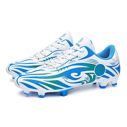 Original-Fußballschuhe, Herren-Trainingsschuhe, Outdoor-Schuhe, rutschfeste Kinder-Fußballschuhe, Schuhe mit langen Stollen, Herren-Futsal-Schuhe, Größe 32–45