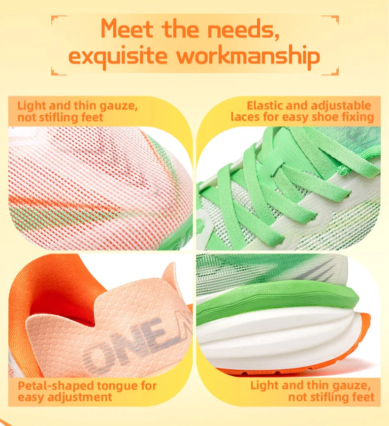 Zapatillas de running ONEMIX YUE SHUANG para hombre con amortiguación de aire, zapatillas deportivas para pareja, calzado deportivo para correr al aire libre y caminar para mujer