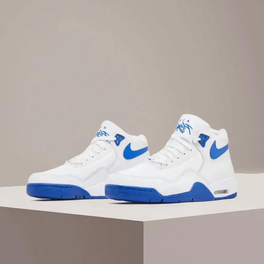 Nike Flight Legacy Mid-Top Retro Basketball Shoes with Slip-Resistant, Durable, and Cushioned Construction - Unisex BQ4212-103
