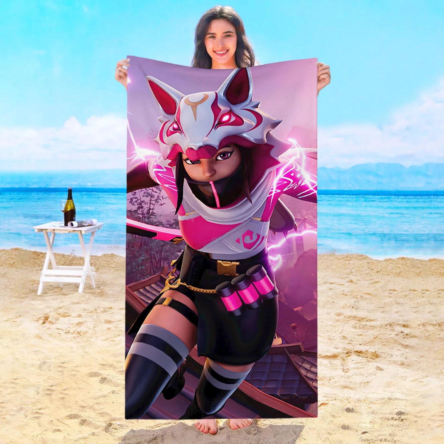 Game F-Fortnites Beach Towel Hotel Towels Bathroom Sauna Spa Playa Travel Swimming Pool For Home Baby Bath Microfiber Gym Shower