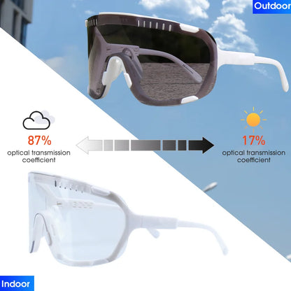 Gafas de sol fotocromáticas DEVOURS originales para ciclismo, para hombre y mujer, deportivas, para bicicleta de montaña, MTB, gafas que cambian de color