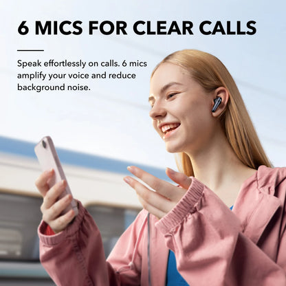 Soundcore by Anker Liberty 4 NC, Bluetooth 5.3 in-ear headphones with adaptive noise cancellation 98.5%