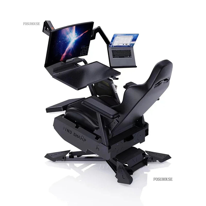 Office Chairs Zero Gravity Notebook Cockpit Gaming Chair Multifunctional Comfortable Computer Chair Lazy Cockpit Integrated