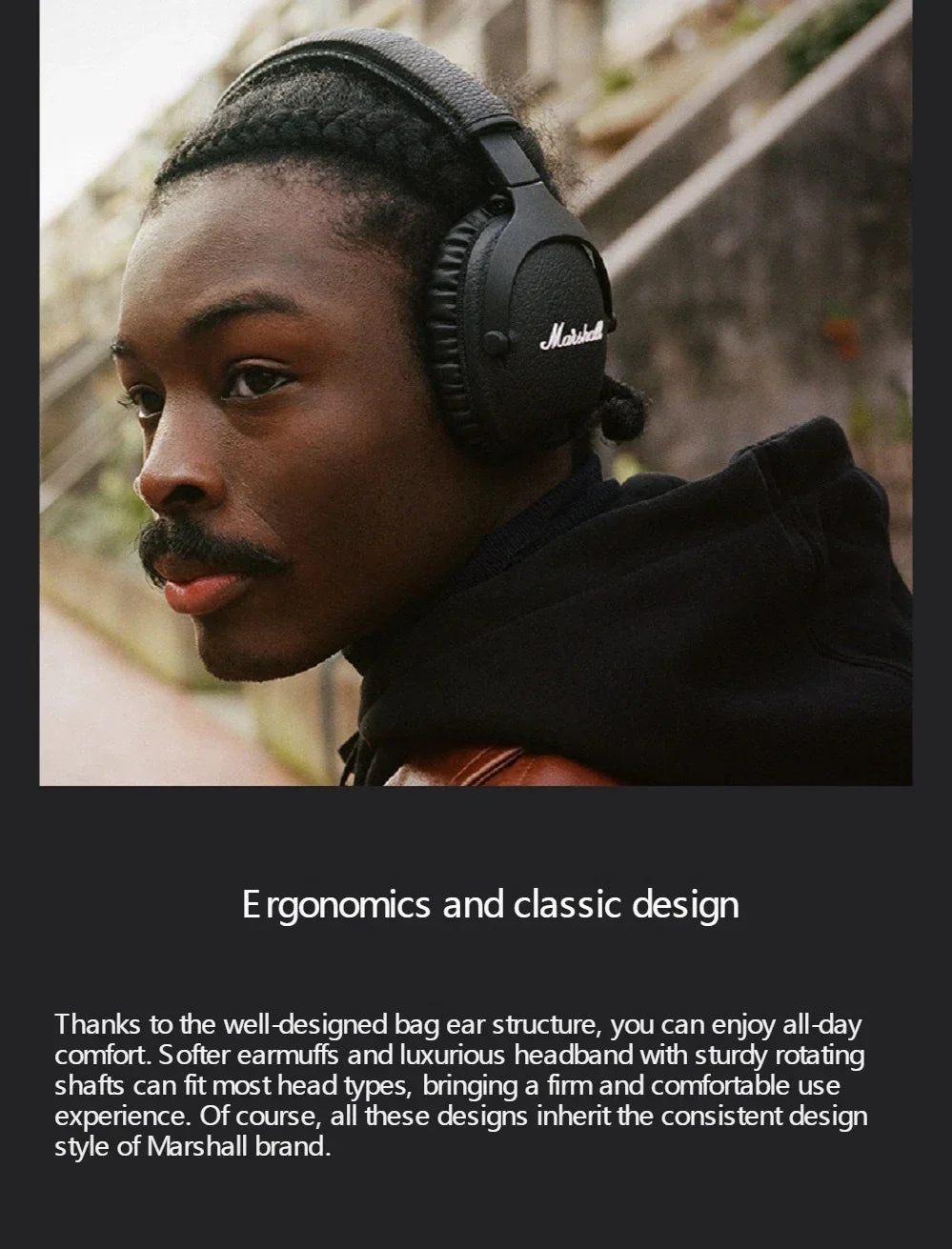 Marshall MONITOR II A.N.C. Wireless Headphones Active Noise Cancelling Headphones Subwoofer Music Sports Gaming Headphones