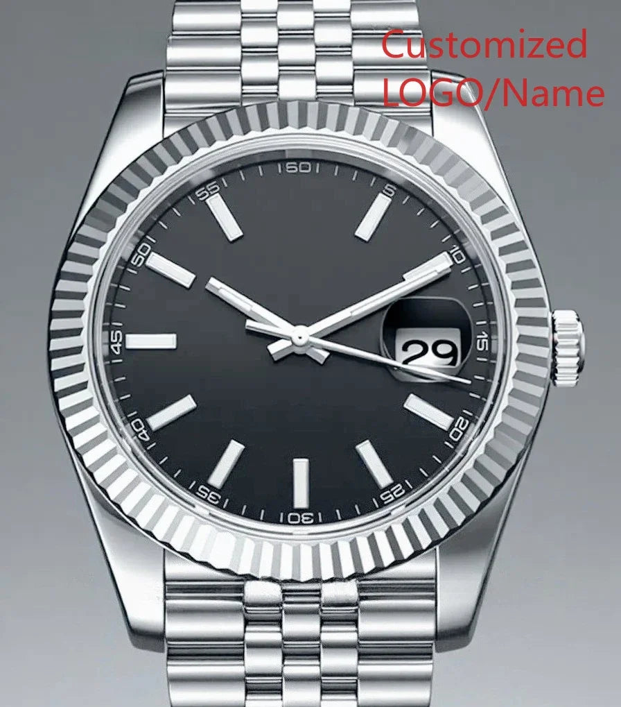 A989 Store Customized Watch Men's WomenAutomatic Mechanical Watch 36mm 40mm 904L Stainless Steel Black Blue