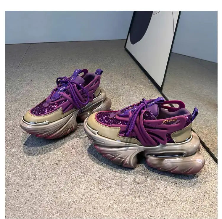 2026 Original Brand Couples Fashion Thick Bottom Sport And Leisure Shoe Designer Height Increase Anti Slip Outdoor Walking Shoe