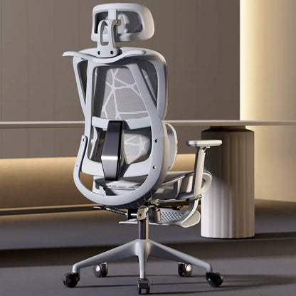 Chaise de bureau ergonomique confortable pour la maison, chaise de travail assise longue durée, chaise de bureau pour l'étude et l'e-sport