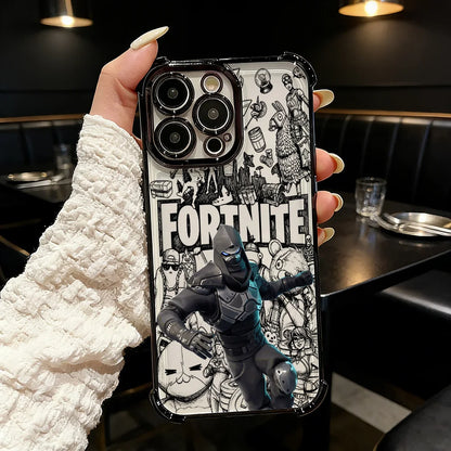 Popular Game FortniteS Plating Phone Case For iPhone 17 17e 16e 16 15 14 13 12 11 Pro Max X XR XSMax 7 8 Mini Air Plus Anti-Fall