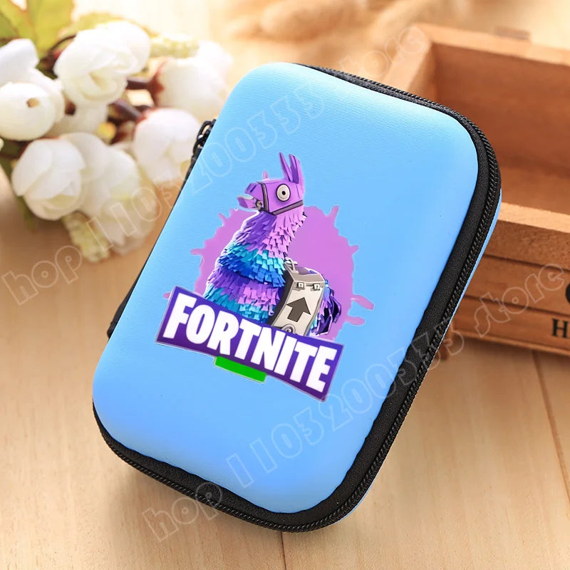 New Fortnite Storage Bag Multi-Function Data Cable Charger Organizer Travel Earphone Protective Pouch Children's Birthday Gift