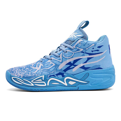 Basketball Shoes for Men Soft Lightweight Training Field Anti-Slip Shock-Absorbing Breathable Comfortable High-Top Sneakers for Men