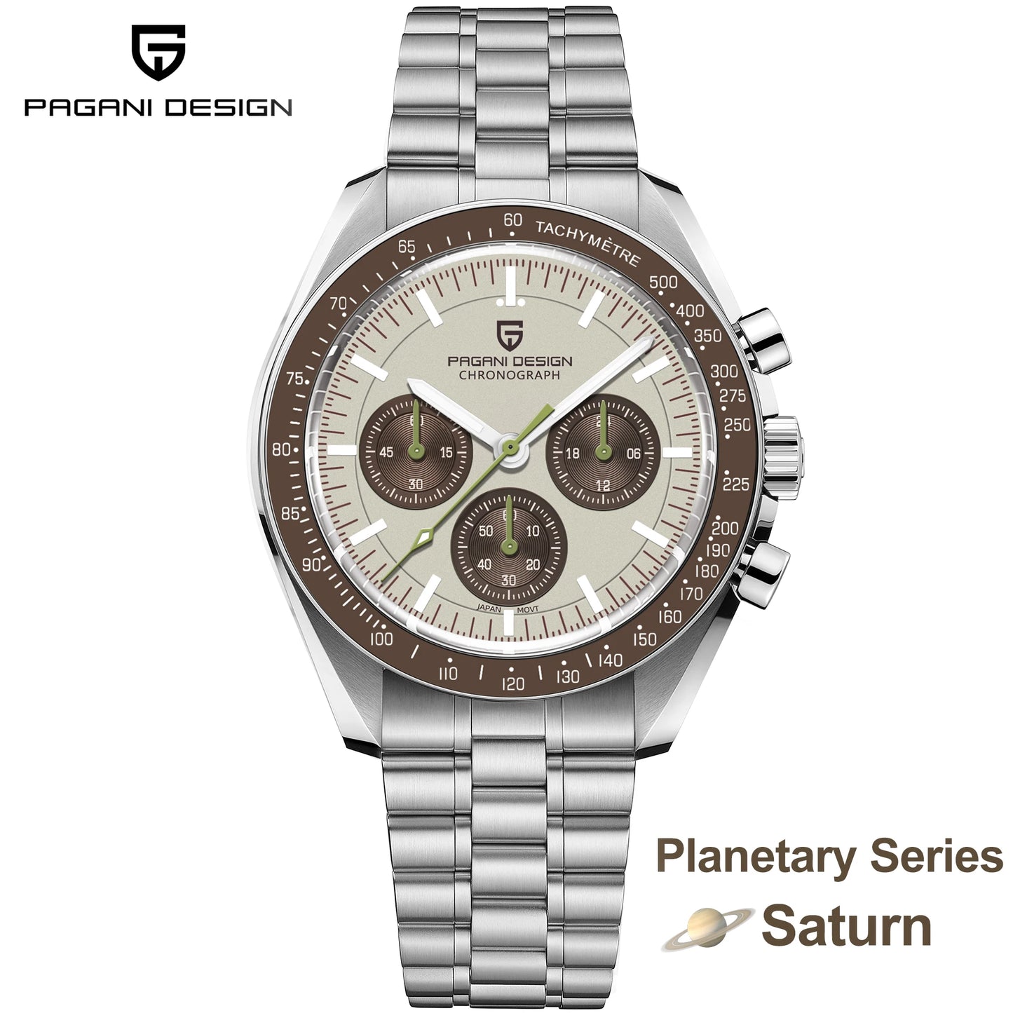 PAGANI DESIGN 2026 New Meteorite pattern dial Luxury Quartz Watch For Men Speed Sport Chronograph AR Sapphire crystal Wristwatch