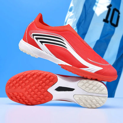 Nouvelles chaussures de football pour hommes, mi-hautes, de haute qualité, crampons pour terrain en gazon, baskets antidérapantes pour intérieur, très vendues, pour matchs en extérieur